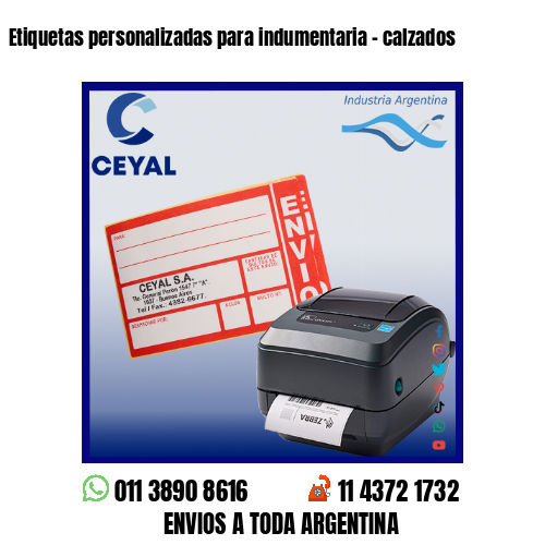 Etiquetas personalizadas para indumentaria – calzados