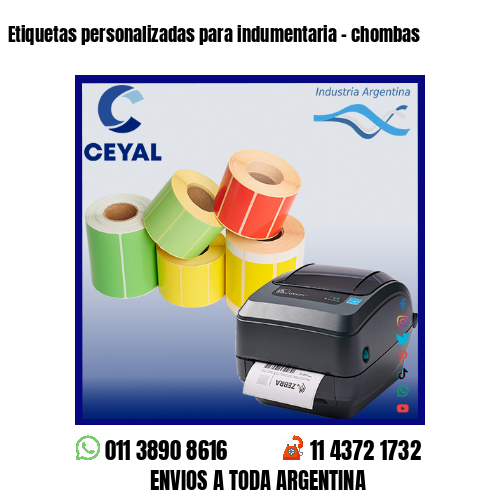 Etiquetas personalizadas para indumentaria – chombas