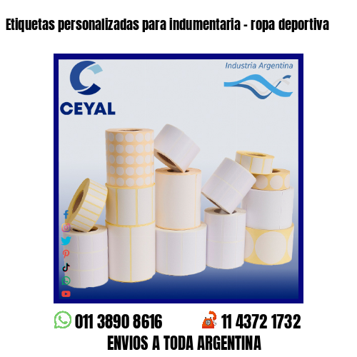 Etiquetas personalizadas para indumentaria – ropa deportiva