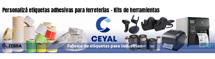 Personalizá etiquetas adhesivas para ferreterías - Kits de herramientas