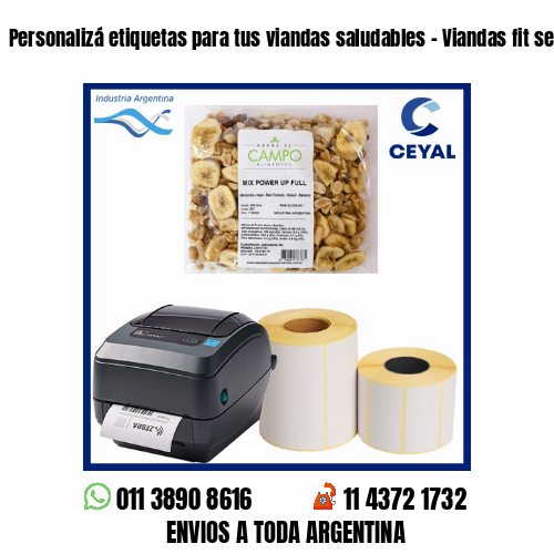 Personalizá etiquetas para tus viandas saludables – Viandas fit semanales