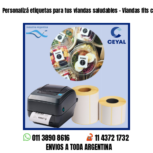 Personalizá etiquetas para tus viandas saludables – Viandas fits congeladas