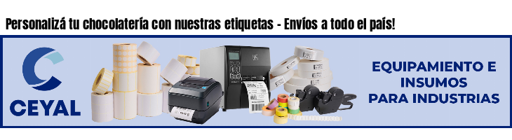 Personalizá tu chocolatería con nuestras etiquetas - Envíos a todo el país!