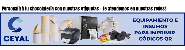 Personalizá tu chocolatería con nuestras etiquetas - Te atendemos en nuestras redes!