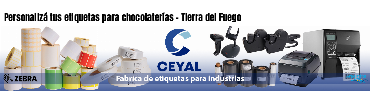 Personalizá tus etiquetas para chocolaterías - Tierra del Fuego