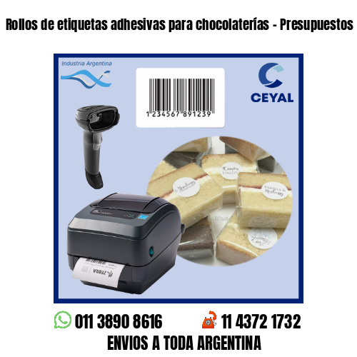 Rollos de etiquetas adhesivas para chocolaterías – Presupuestos sin cargo!