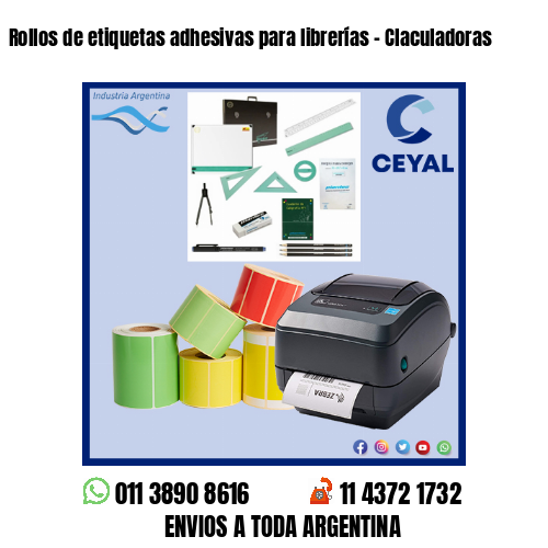 Rollos de etiquetas adhesivas para librerías – Claculadoras
