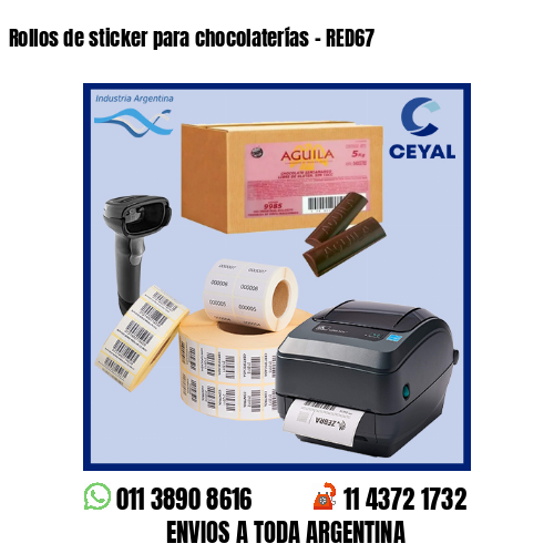 Rollos de sticker para chocolaterías – RED67
