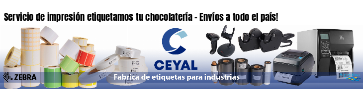 Servicio de impresión etiquetamos tu chocolatería - Envíos a todo el país!