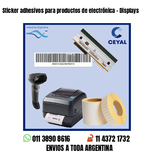 Sticker adhesivos para productos de electrónica – Displays