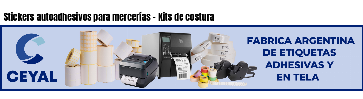 Stickers autoadhesivos para mercerías - Kits de costura