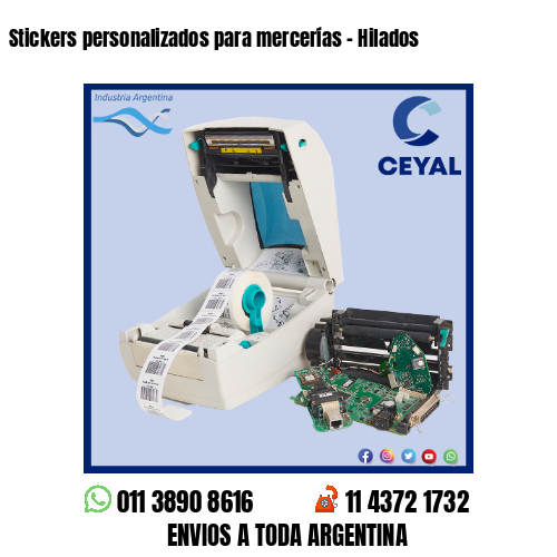 Stickers personalizados para mercerías – Hilados