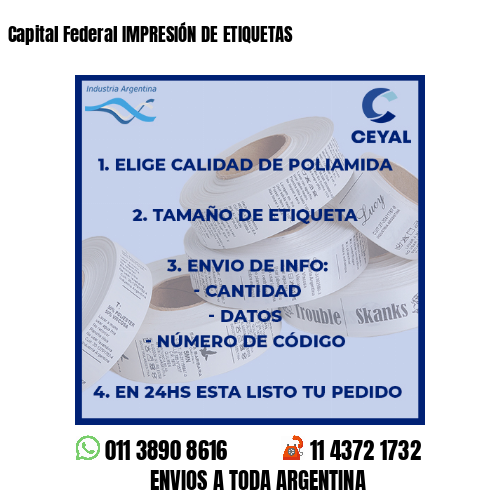 Capital Federal IMPRESIÓN DE ETIQUETAS