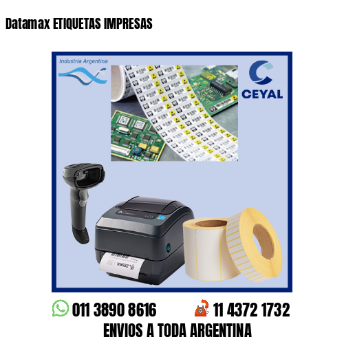 Datamax ETIQUETAS IMPRESAS