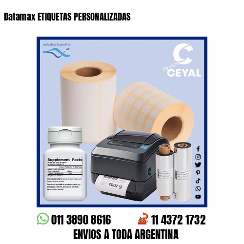 Datamax ETIQUETAS PERSONALIZADAS