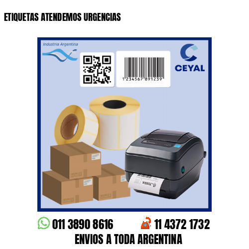 ETIQUETAS ATENDEMOS URGENCIAS