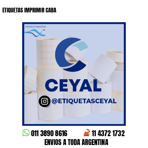 ETIQUETAS IMPRIMIR CABA