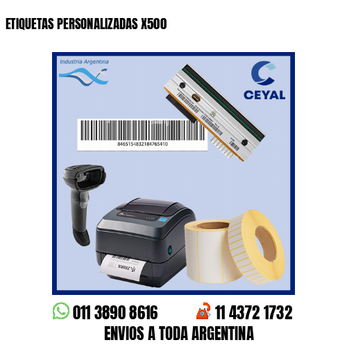 ETIQUETAS PERSONALIZADAS X500