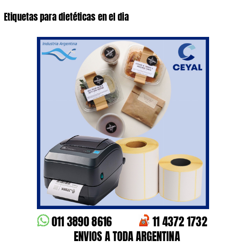 Etiquetas para dietéticas en el dia
