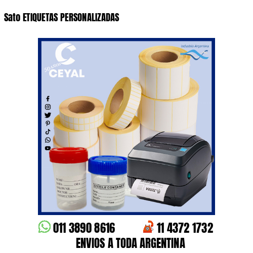 Sato ETIQUETAS PERSONALIZADAS