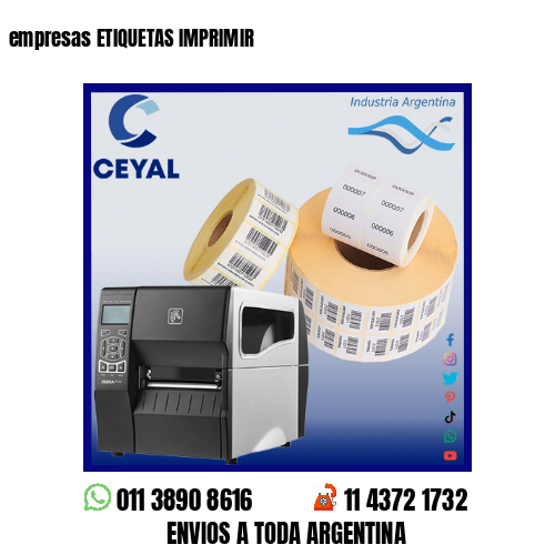empresas ETIQUETAS IMPRIMIR