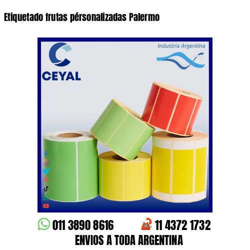 Etiquetado frutas pérsonalizadas Palermo