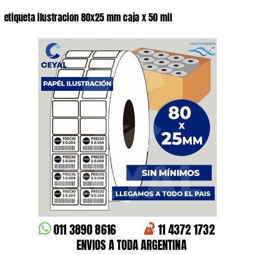 etiqueta ilustracion 80×25 mm caja x 50 mil
