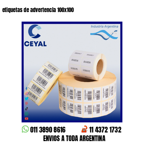 etiquetas de advertencia 100×100