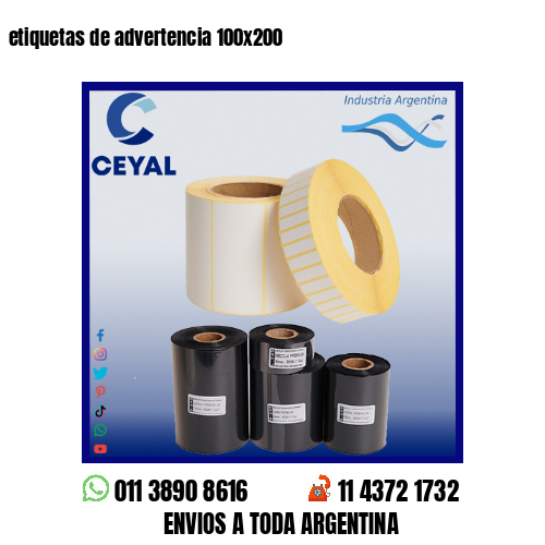 etiquetas de advertencia 100×200