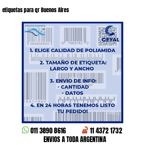 etiquetas para qr Buenos Aires