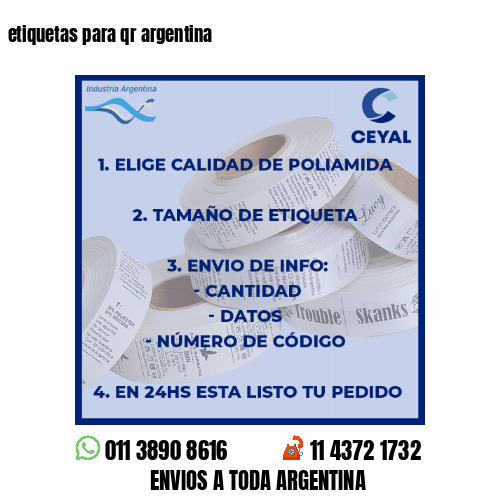etiquetas para qr argentina