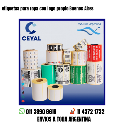 etiquetas para ropa con logo propio Buenos Aires