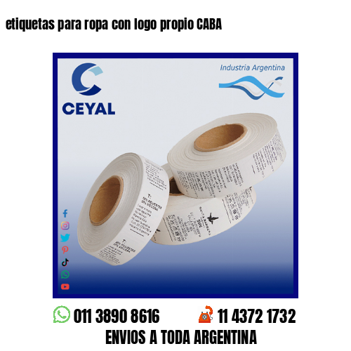 etiquetas para ropa con logo propio CABA