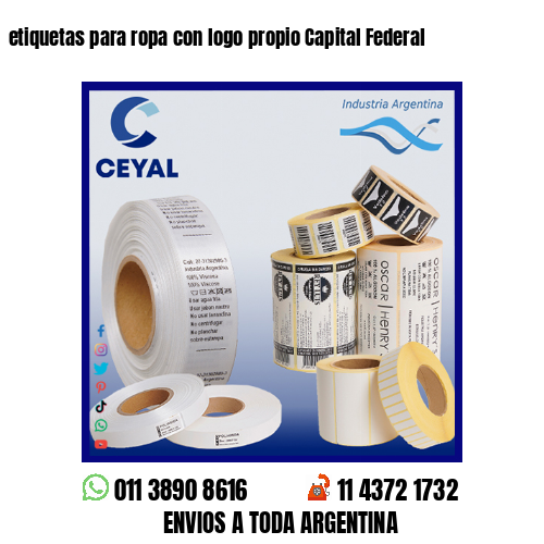etiquetas para ropa con logo propio Capital Federal