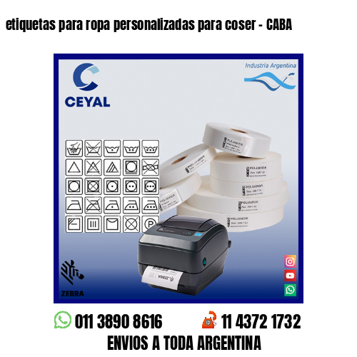 etiquetas para ropa personalizadas para coser – CABA