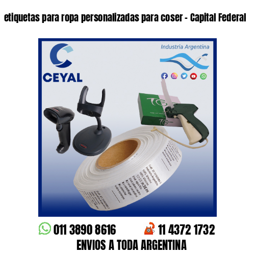 etiquetas para ropa personalizadas para coser – Capital Federal
