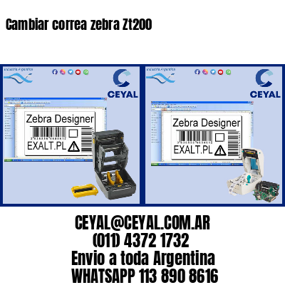 Cambiar correa zebra Zt200