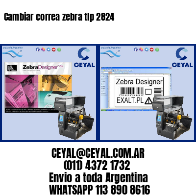 Cambiar correa zebra tlp 2824
