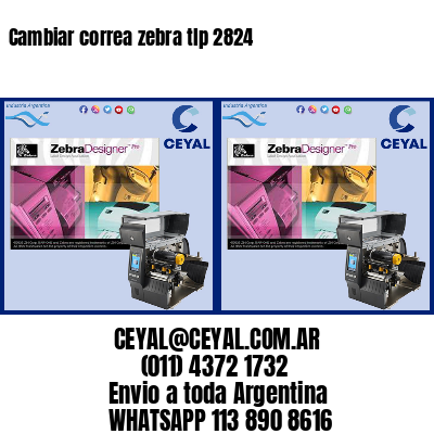 Cambiar correa zebra tlp 2824