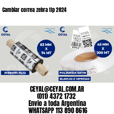 Cambiar correa zebra tlp 2824
