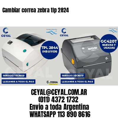 Cambiar correa zebra tlp 2824
