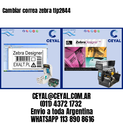 Cambiar correa zebra tlp2844