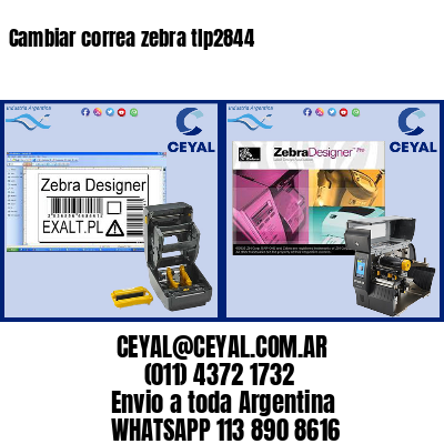 Cambiar correa zebra tlp2844