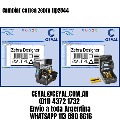 Cambiar correa zebra tlp2844