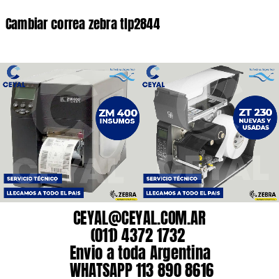 Cambiar correa zebra tlp2844