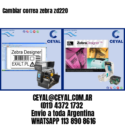 Cambiar correa zebra zd220