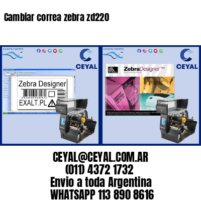Cambiar correa zebra zd220