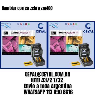 Cambiar correa zebra zm400