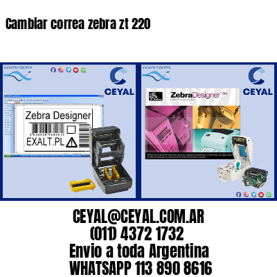 Cambiar correa zebra zt 220