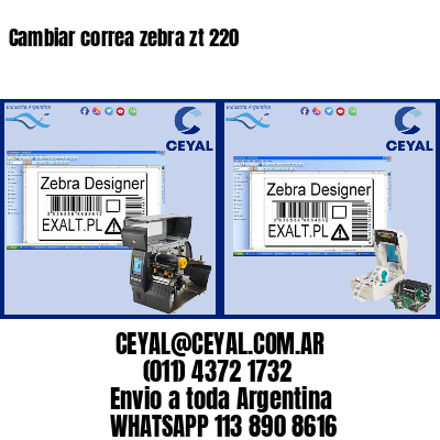 Cambiar correa zebra zt 220